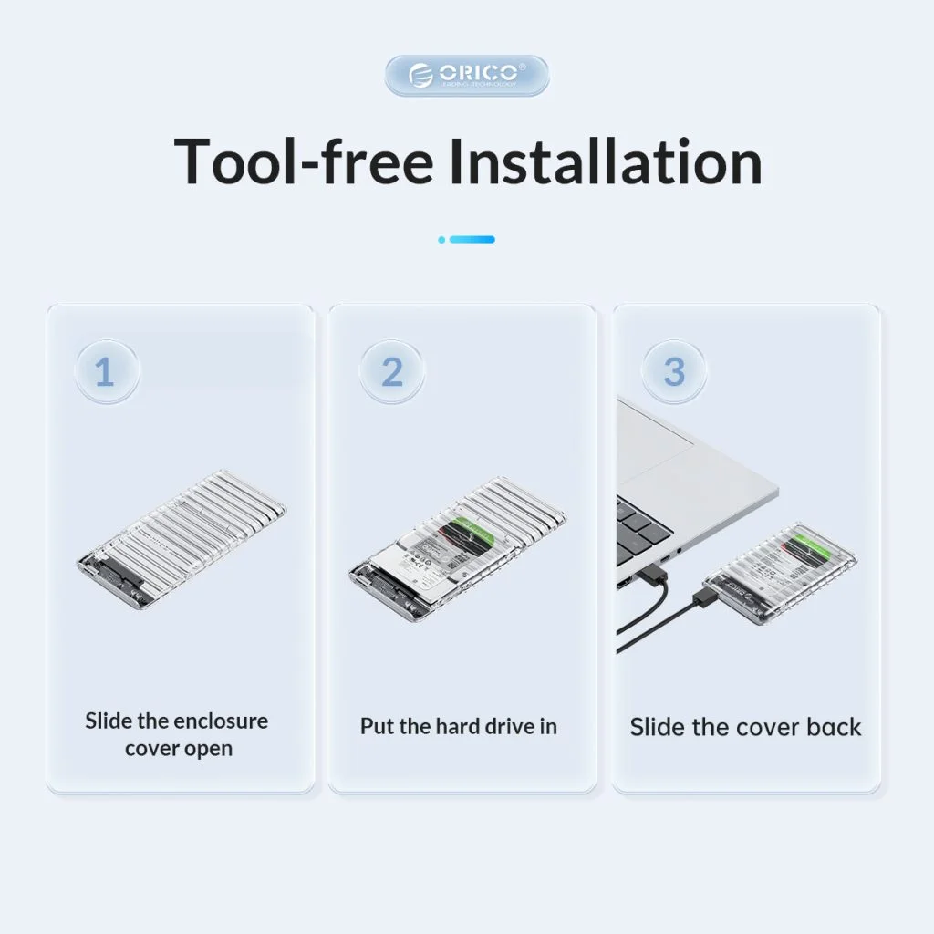 باکس هارد 2.5 اینچ اوریکو مدل 2139U3-V1