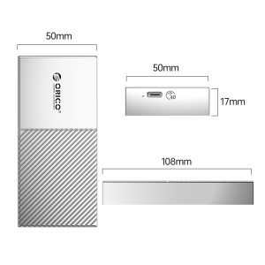 باکس اس اس دی m.2 NVMe اوریکو مدل M208C3-U4 همراه با خنک کننده