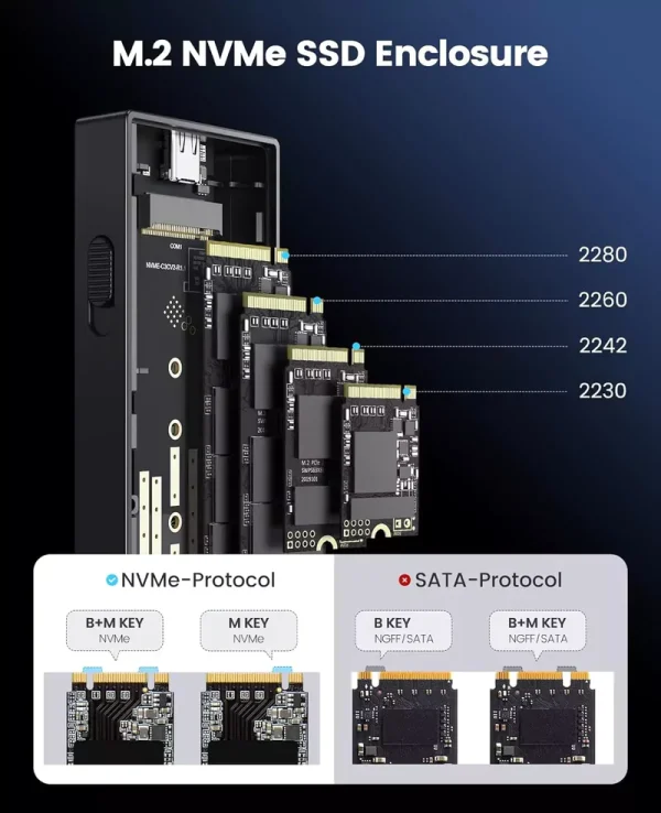 Orico M2 NVMe SSD Enclosure 9610-C3