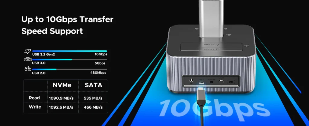 داک هارد و اس اس دی M.2 SSD ＆ SATA HDD 2Bay اوریکو مدل IT28E-C
