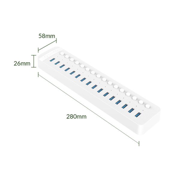 Orico CT2U3-16AB Bus Powered USB 3.0 16-Port