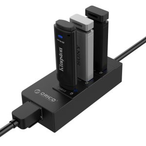 هاب 3 پورت USB 3.0 اوریکو مدل HR01-U3 همراه با پورت شبکه