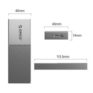 باکس اس اس دی M.2 NVMe اوریکو مدل M207C3-G4 همراه با خنک کننده