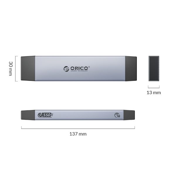 Orico M.2 NVMe Dual SSD Enclosure M2PJN-C3