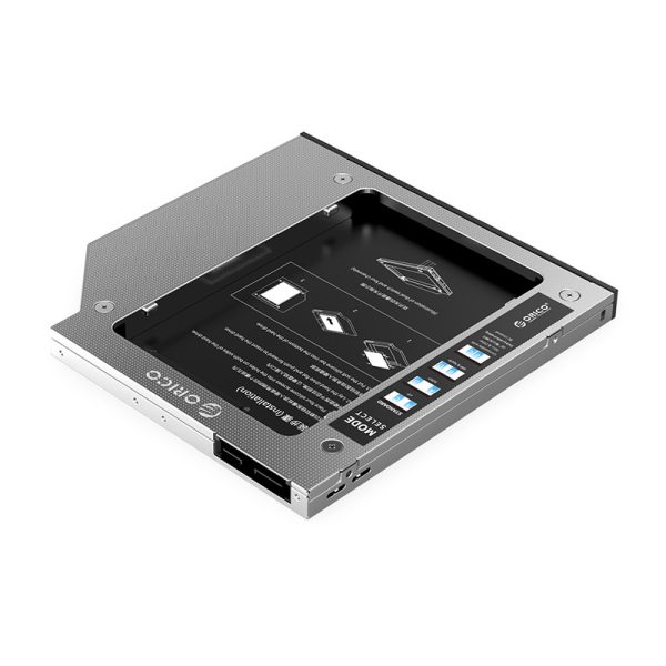 Orico M95SS Laptop caddy for hard disk up to 9.5mm - SATA - silver