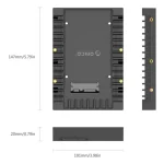 Orico 1125SS 2.5 3.5 Inch Hard Drive Caddy