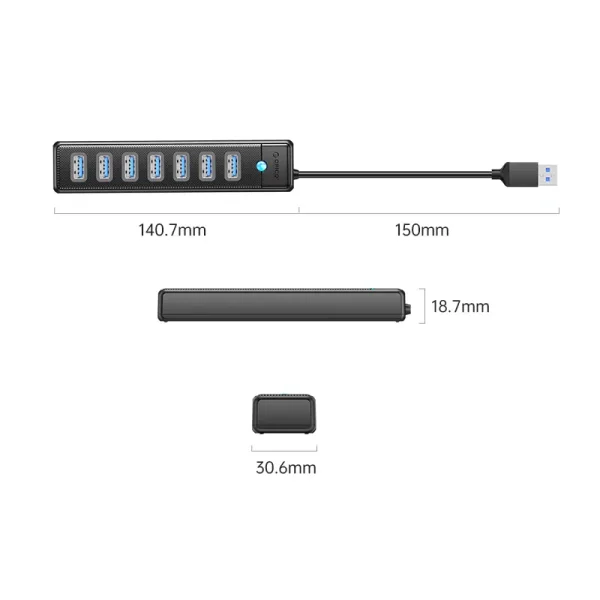 ORICO 7-in-1 USB Hub PW7U U3 05