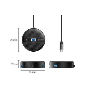 هاب 4 پورت Type-c اوریکو مدل YS4-C3-10
