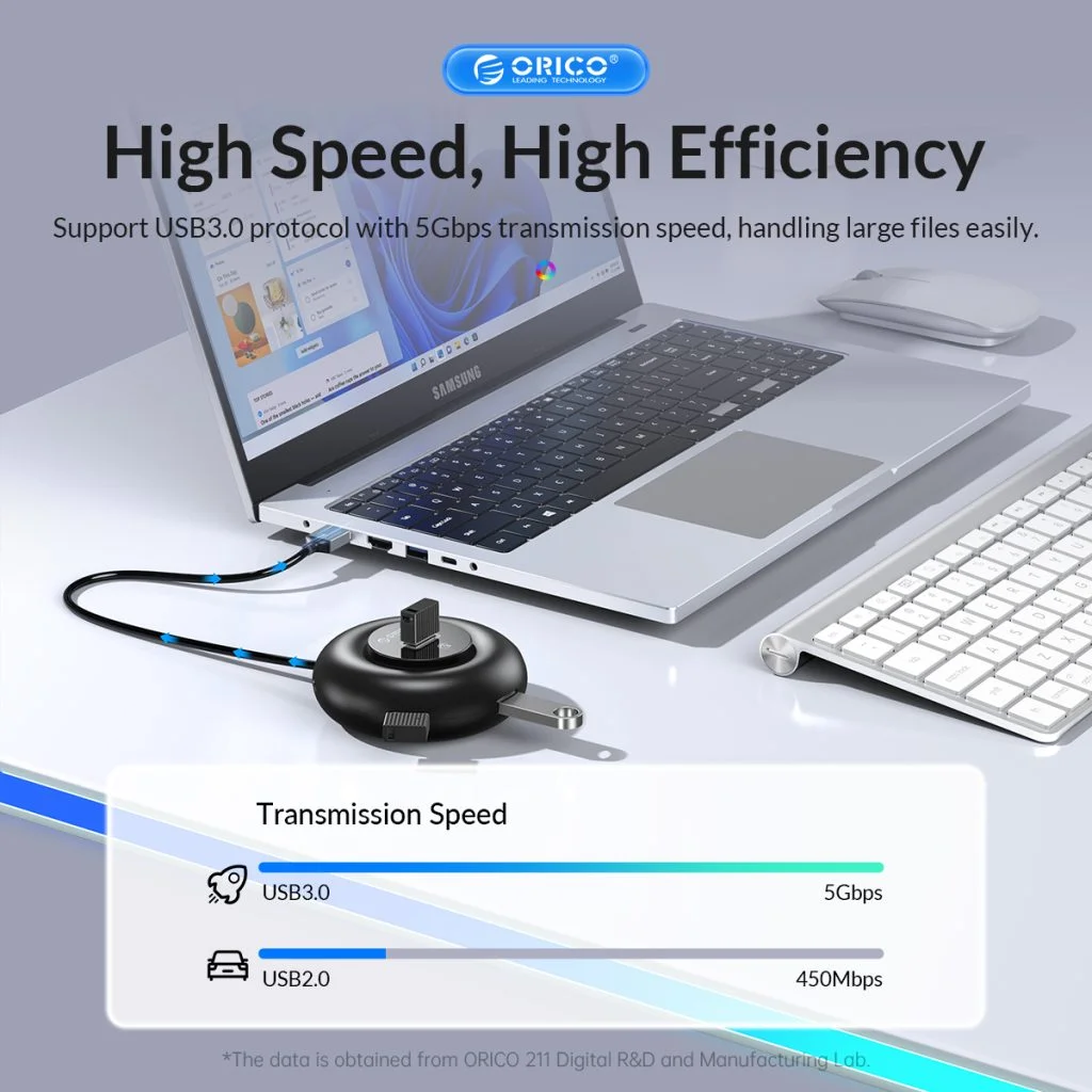 هاب 4 پورت USB 3.0 اوریکو مدل YXR2-C3-10