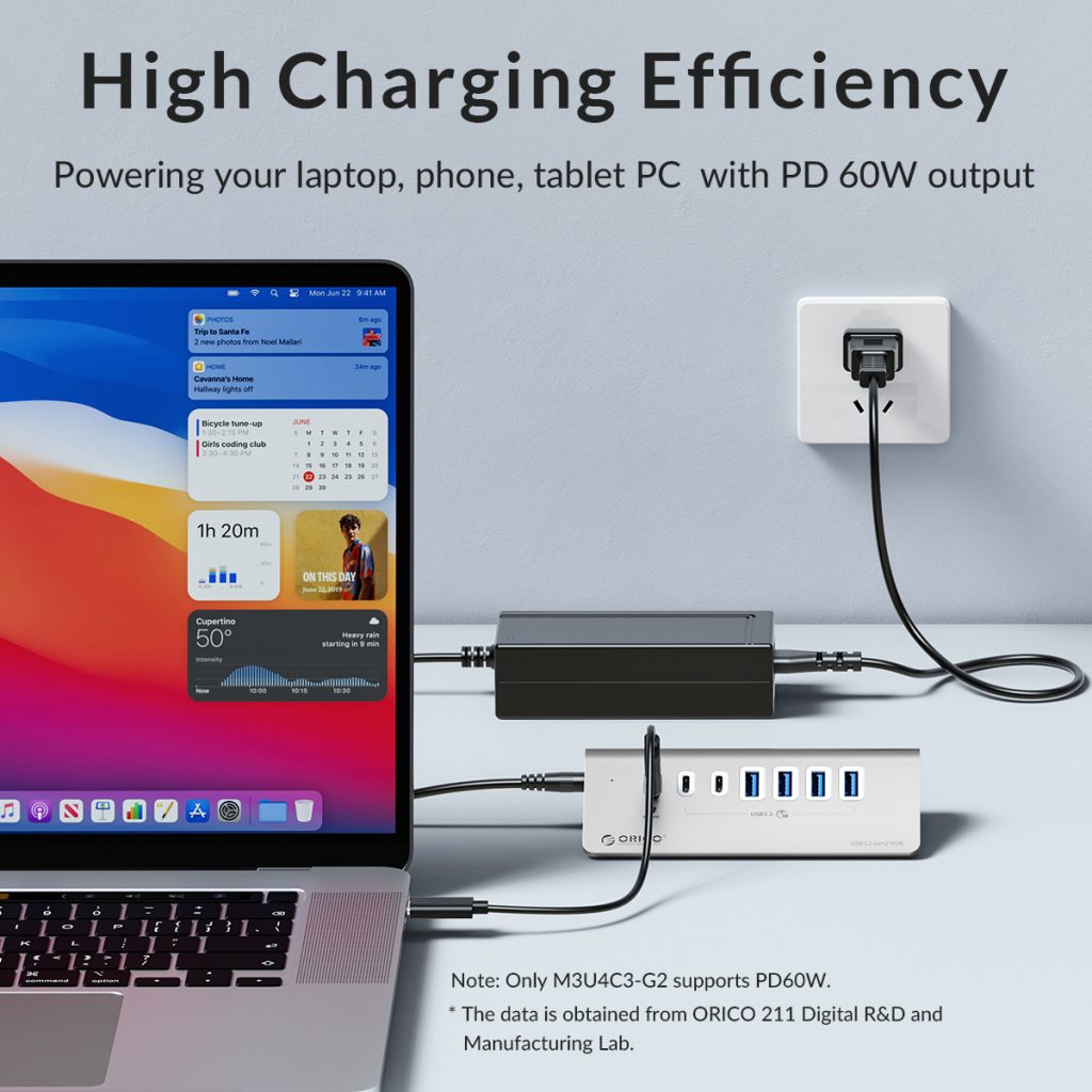 هاب 7 پورت Type-C اوریکو مدل M3U4C3-G2-10