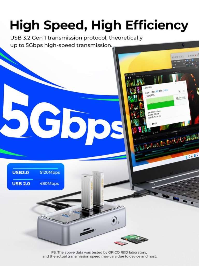 هاب 7 پورت Type-c اوریکو مدل OMA-7P
