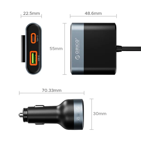 شارژر فندکی اوریکو مدل CC-98AC