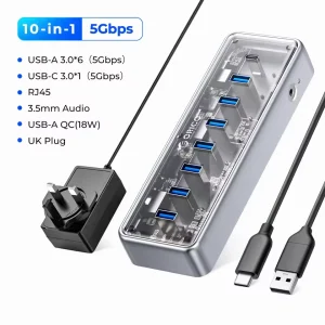 هاب 10 پورت Type-c اوریکو مدل OMI-12P