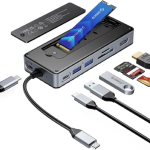 داک استیشن اوریکو با محفظه هارد M.2 مدل OM28P