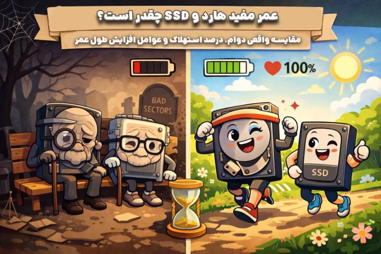 عمر مفید هارد و SSD چقدر است؟